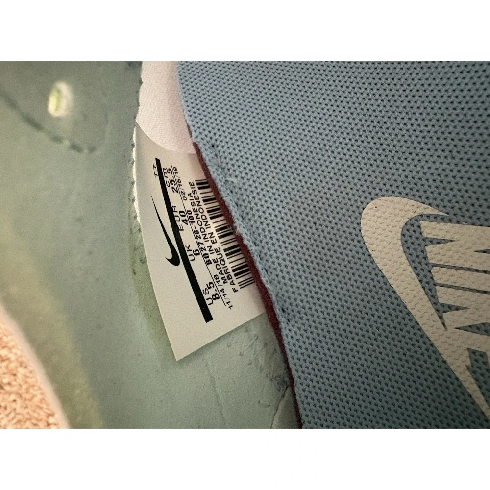 Nike React Element 55 Frosted Spruce White Blue Green Running Shoe Sz 8.5 BQ2728